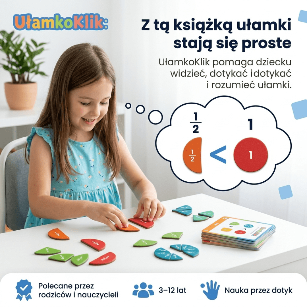 UłamkoKlik - Magnetyczna gra, dzięki której dziecko szybciej zrozumie ułamki