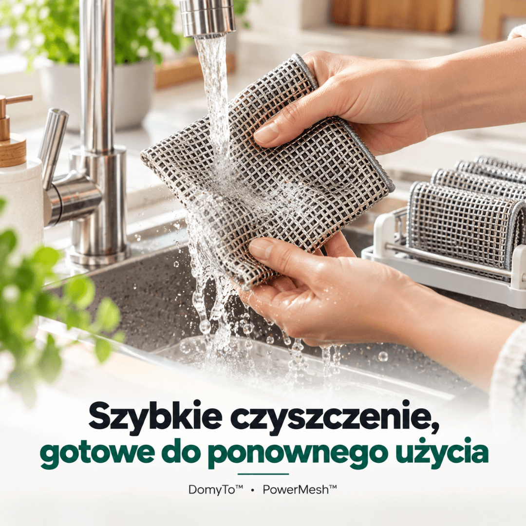 DomyTo – technologia PowerMesh do walki z uporczywym brudem i przypaleniami 20x20cm