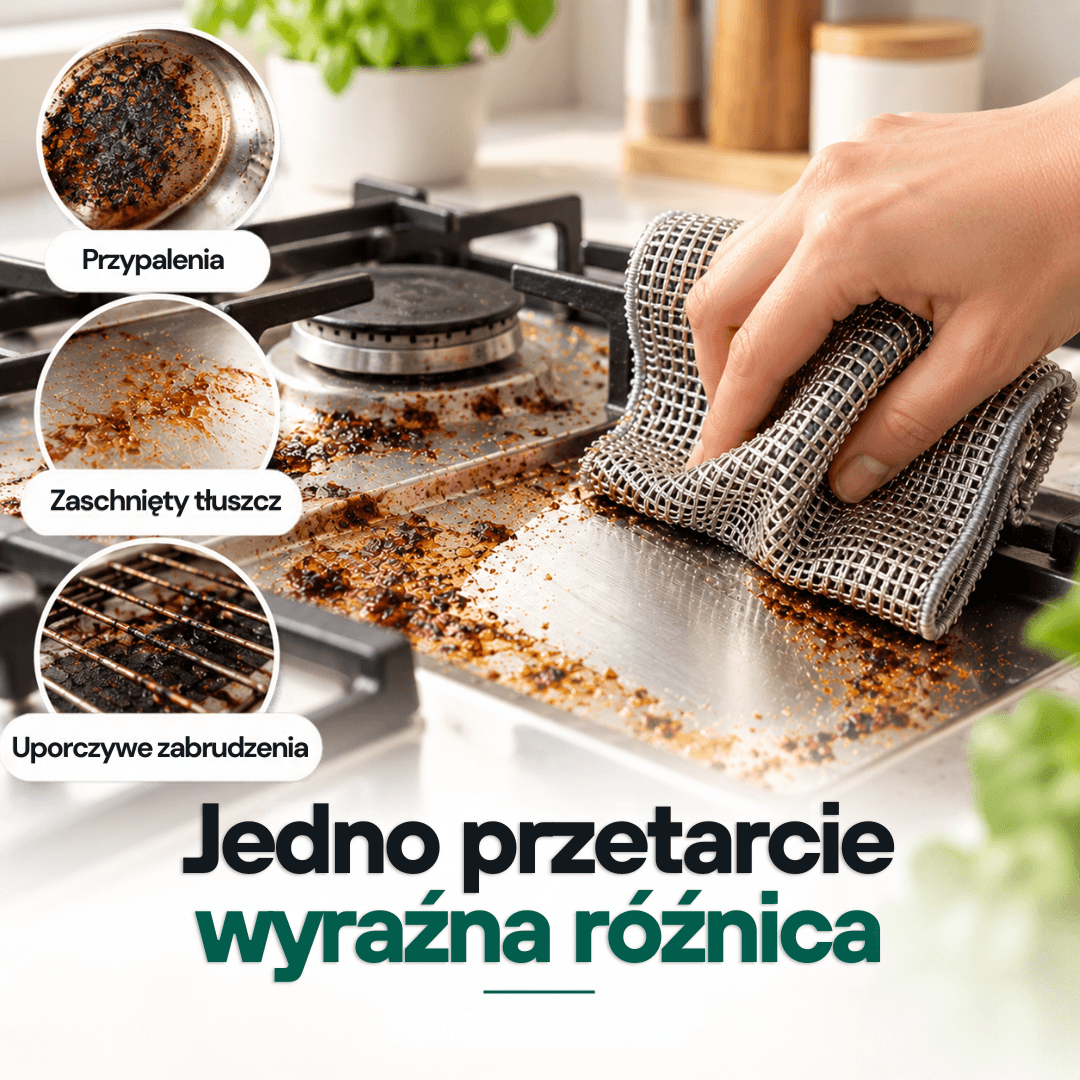 DomyTo – technologia PowerMesh do walki z uporczywym brudem i przypaleniami 20x20cm