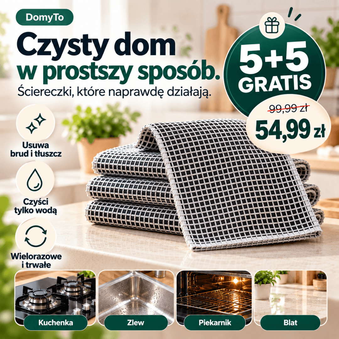 DomyTo – technologia PowerMesh do walki z uporczywym brudem i przypaleniami 20x20cm